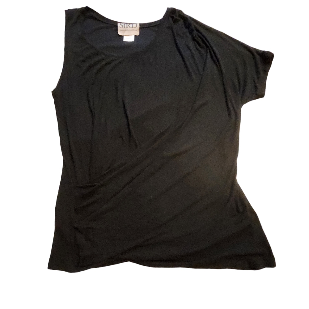 SFRD Women's Black Tank and One Short Sleeve Cinched Shirt Size Large H15